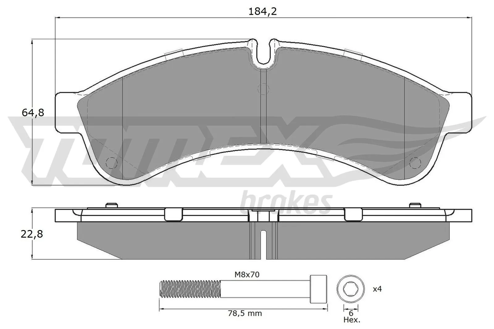 Задние тормозные колодки 504232980 Iveco