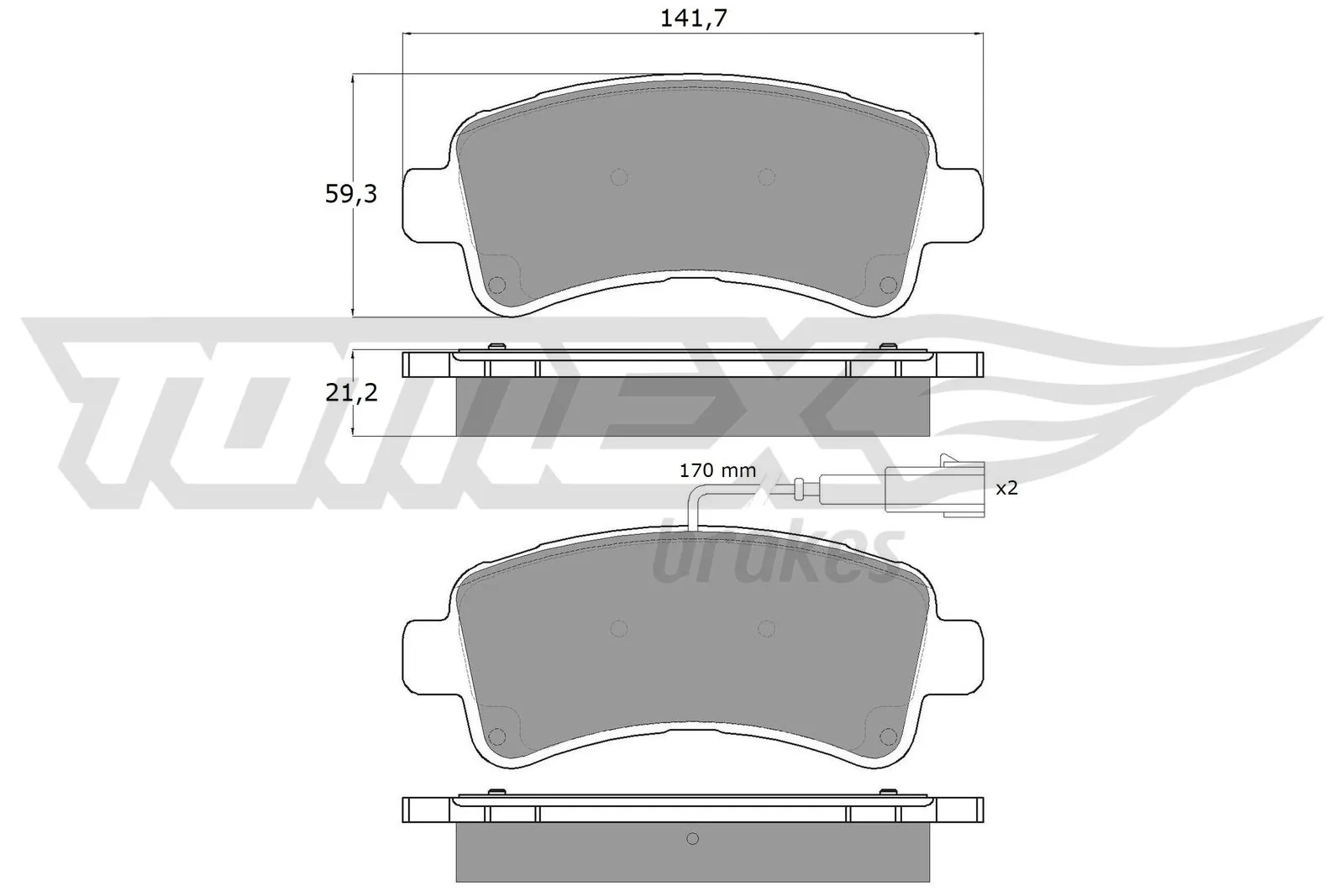 Задние дисковые колодки Aplus 71309BAAP