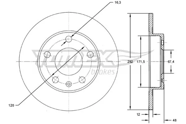 Тормозные диски 569025 General Motors