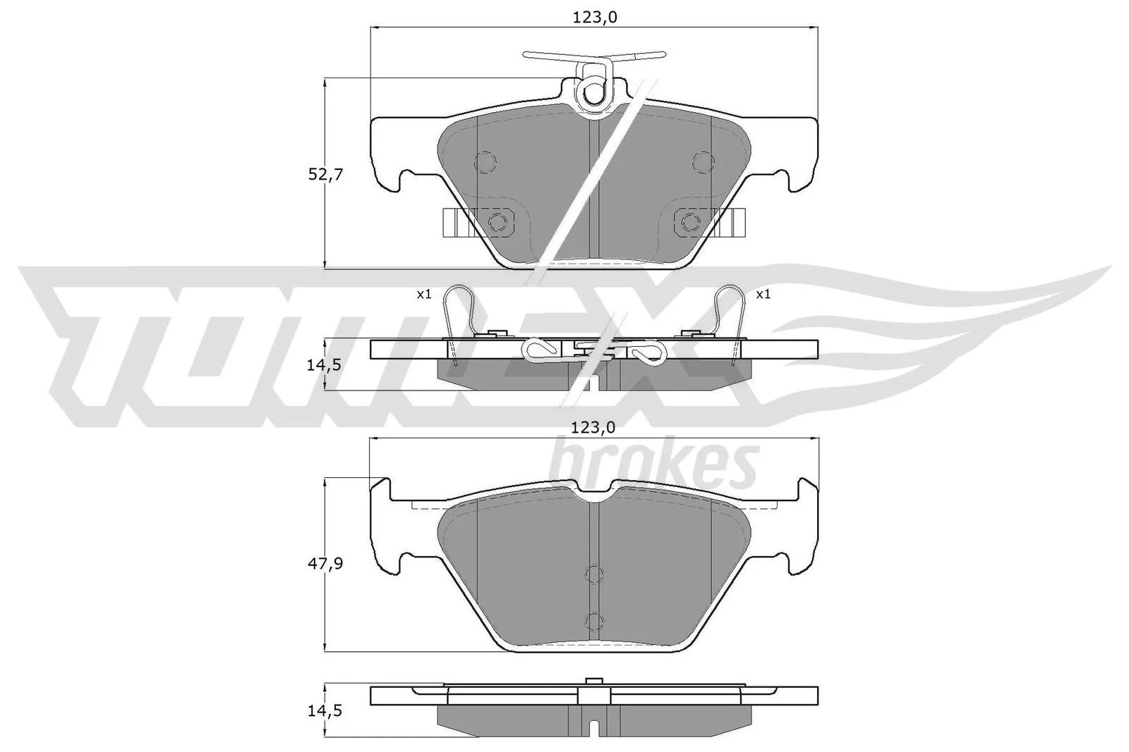  Sapatas do freio traseiras de disco Subaru Outback V carrinha (B15, BS) (2014 - 2019) V