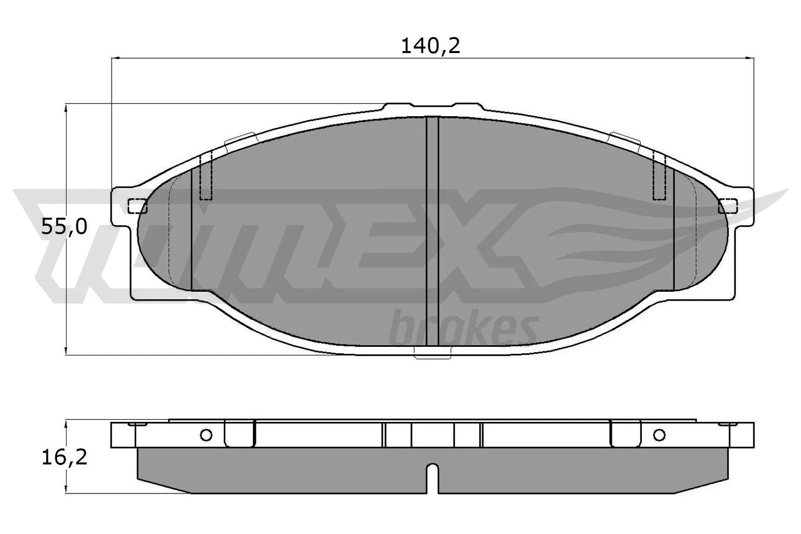 Передние тормозные колодки AN135K MAK