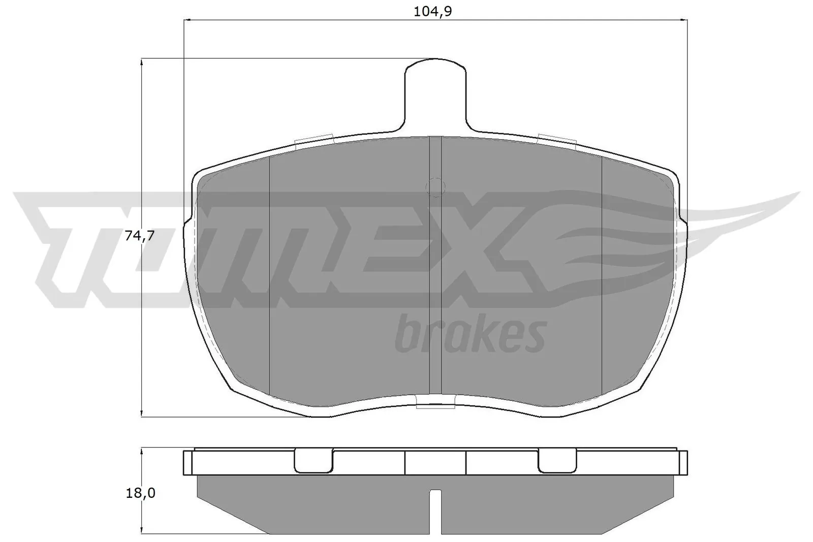 Передние тормозные колодки SA4107754 DAF