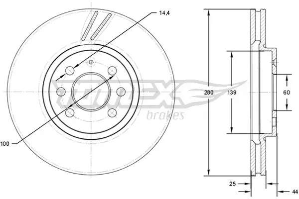 Передние тормозные диски 8660001227 Renault (RVI)