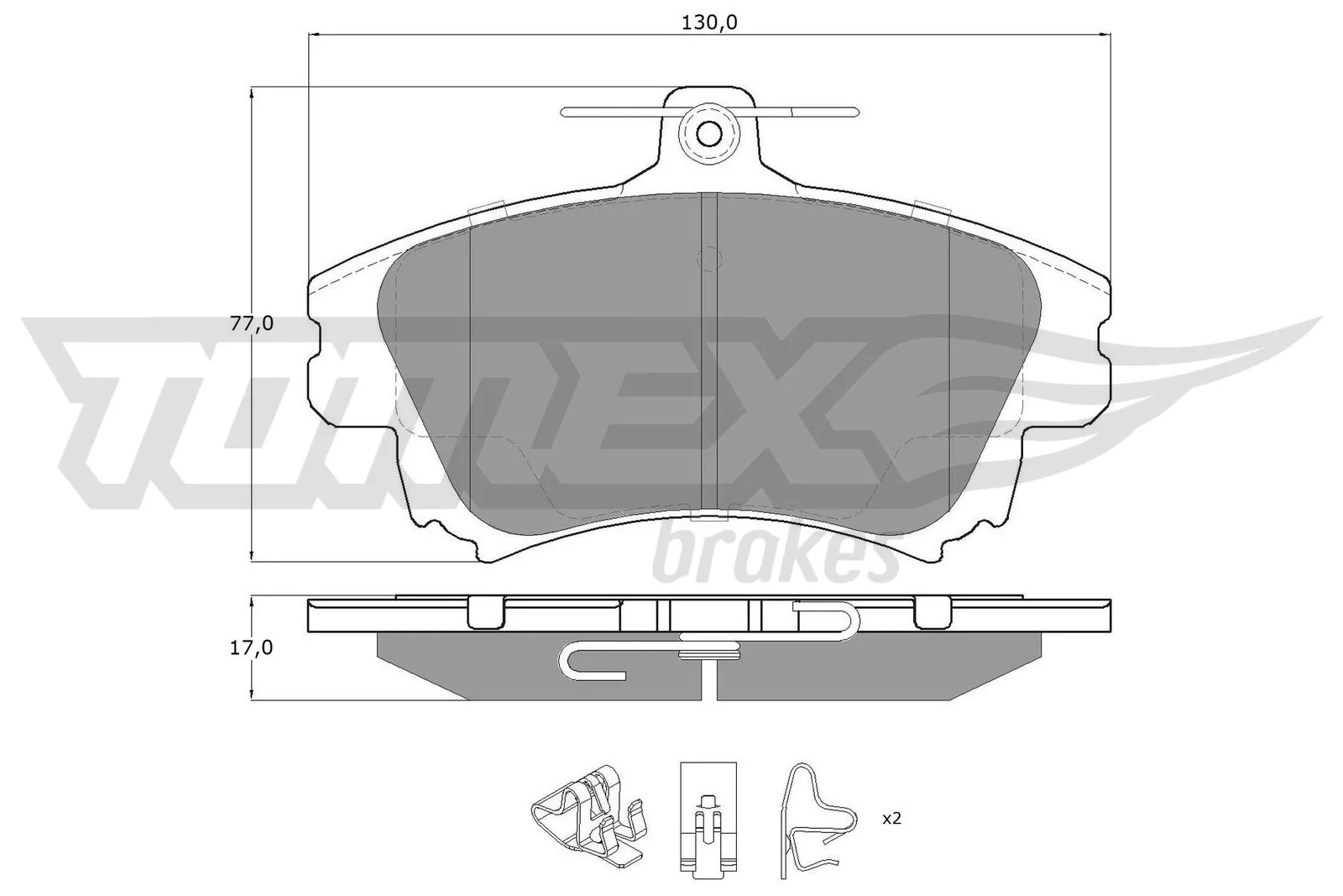  Передние тормозные колодки Mitsubishi Colt 6