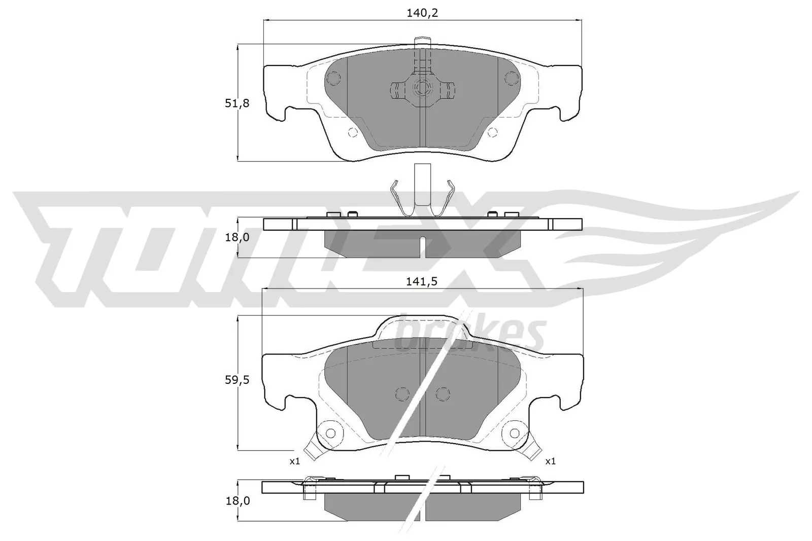Колодки тормозные дисковые комплект на Jeep Grand Cherokee IV WK