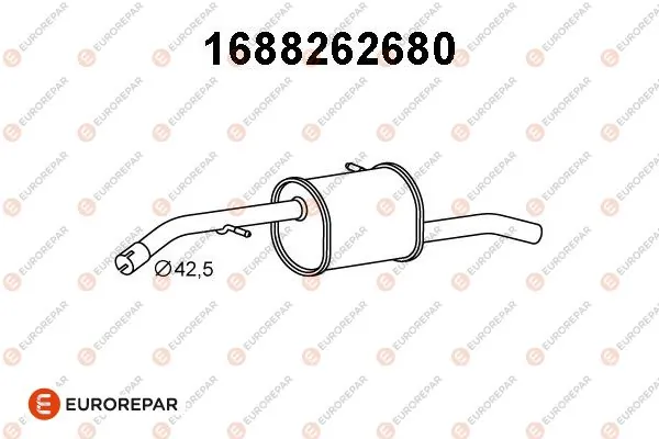  Глушитель задний Citroen C3 2