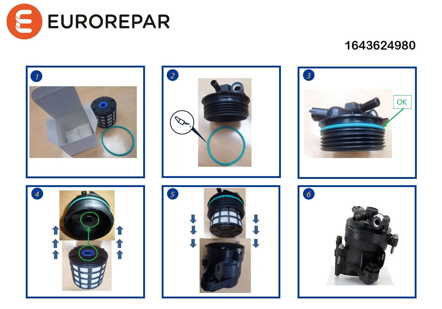 1643624980 Eurorepar Фильтр топлива