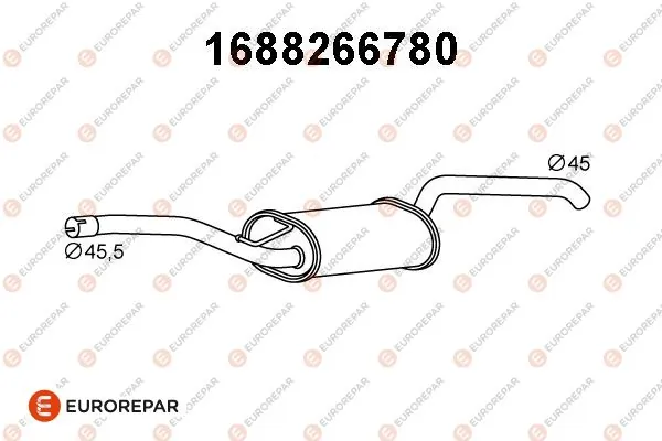 Центральная часть глушителя BS280295 Bosal