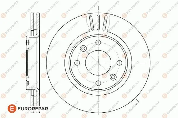 1618890480 Eurorepar Диск тормозной передний