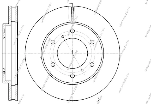  Disco do freio dianteiro Mitsubishi Pajero SPORT II SUV (KH) (2008 - 2014) SPORT II