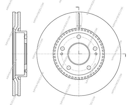 Disco do freio dianteiro KIA Sportage II JE
