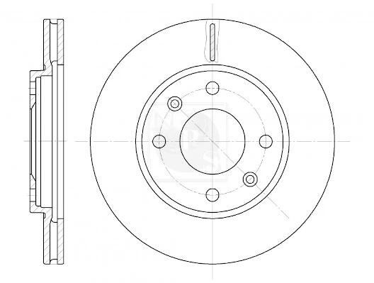 Disco do freio dianteiro Peugeot 205 II 20A, C