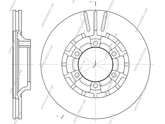 Disco do freio dianteiro Mitsubishi Pajero 1 L04G, L14G