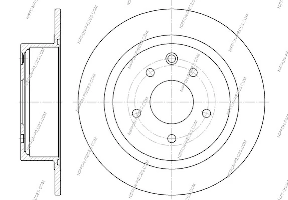  Disco do freio traseiro Nissan Tiida hatchback (C13) (2015 - 2026) 