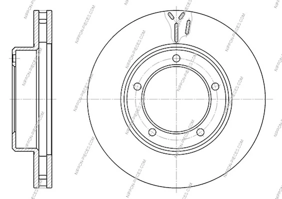 Disco do freio dianteiro Toyota Land Cruiser 100 J10