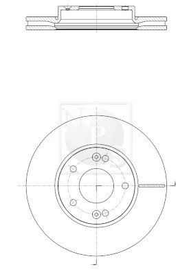  Disco do freio dianteiro KIA Sportage II SUV (JE) (2004 - 2010) II