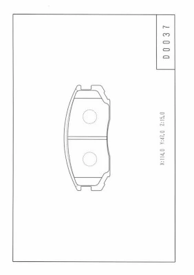 Sapatas do freio dianteiras de disco para Mitsubishi Colt III C5A