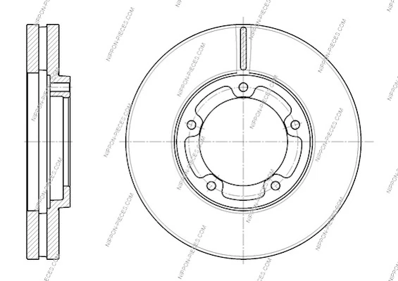 Disco do freio dianteiro para Mitsubishi Canter VII FB7, FB8, FE7, FE8
