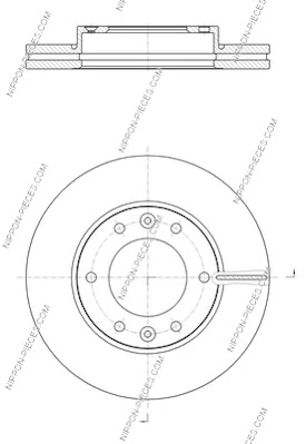  Disco do freio dianteiro Hyundai H-1 STAREX Starex ônibus (TQ) (2007 - 2026) Starex