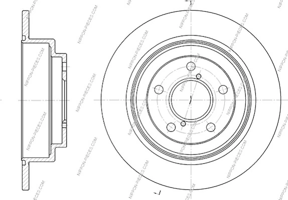 Disco do freio traseiro Subaru Legacy IV B13