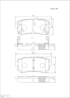 Sapatas do freio traseiras de disco para KIA Sportage IV QL