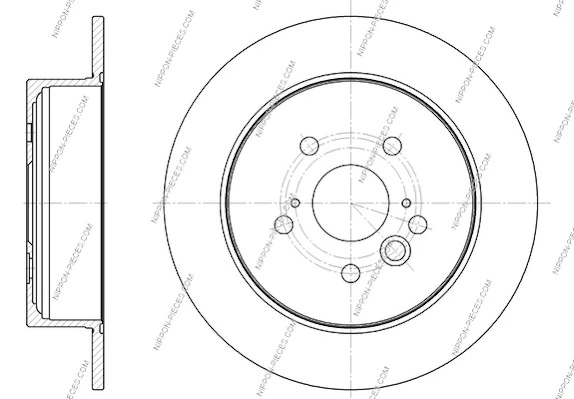  Disco do freio traseiro Toyota RAV4 I Cabrio SUV (SXA 10) (1997 - 2000) I Cabrio