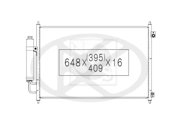 Radiador de aparelho de ar condicionado Nissan X-Trail  T31