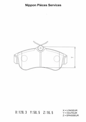 Sapatas do freio dianteiras de disco para Nissan Primera  P10