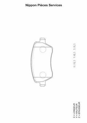 Compre Sapatas do freio dianteiras de disco Dacia Logan 