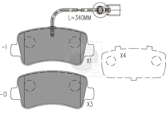 Sapatas do freio traseiras de disco Prodrivers 13PR112A