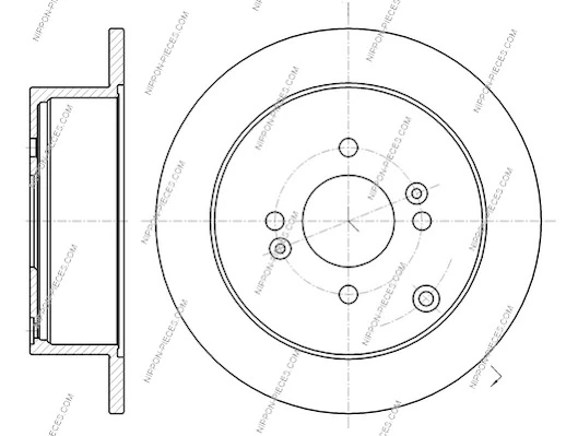 Disco do freio traseiro Hyundai I20  GB