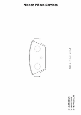 Sapatas do freio traseiras de disco para Mitsubishi Galant V E1A