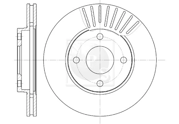 Disco do freio dianteiro Ford Focus I DFW
