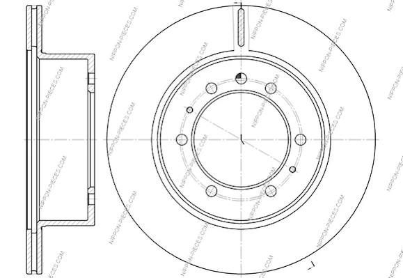  Disco do freio traseiro Nissan Patrol SUV (Y60) (1987 - 1997) 