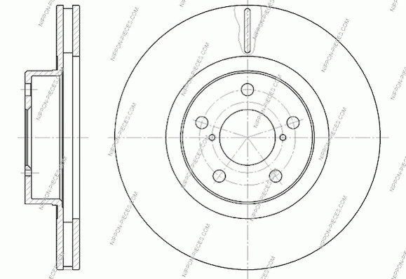 Disco do freio dianteiro Subaru Legacy II BD, BG