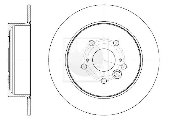 Disco do freio traseiro Toyota RAV4 I Cabrio SXA 10