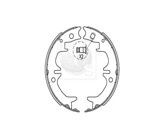 Sapatas do freio de estacionamento para Toyota Camry III V10