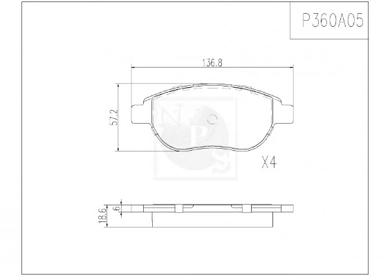 Compre Sapatas do freio dianteiras de disco Citroen Xsara 
