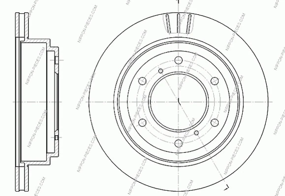 Disco do freio traseiro Mitsubishi Pajero IV SHORT SUV (V80) (2006 - 2013) IV SHORT