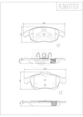 Sapatas do freio dianteiras de disco para Renault CAPTUR II HF