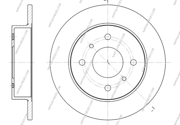 Disco do freio traseiro Nissan Almera II N16