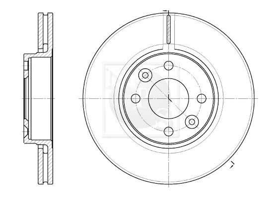 Disco do freio dianteiro para Nissan Micra  K14