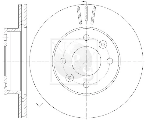 Disco do freio dianteiro para Hyundai I10  PA