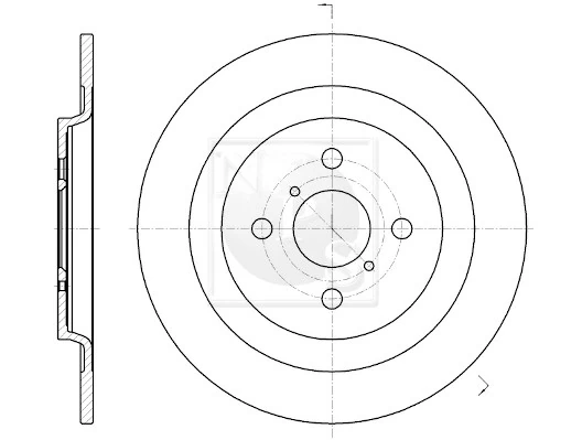 Disco do freio traseiro para Toyota Yaris  P13