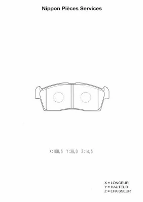 Sapatas do freio dianteiras de disco para Suzuki Swift  SF413