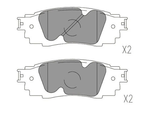 Sapatas do freio traseiras de disco Toyota Rav4  A5, H5