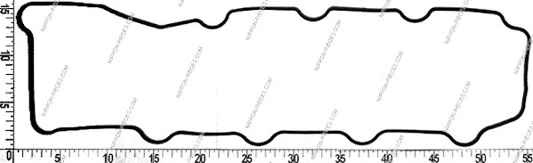 Vedante de tampa de válvulas de motor Mitsubishi Canter 6 FE5, FE6