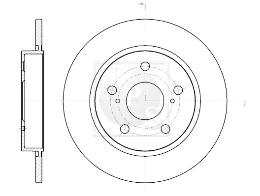 Disco do freio traseiro Toyota Auris UKP E15