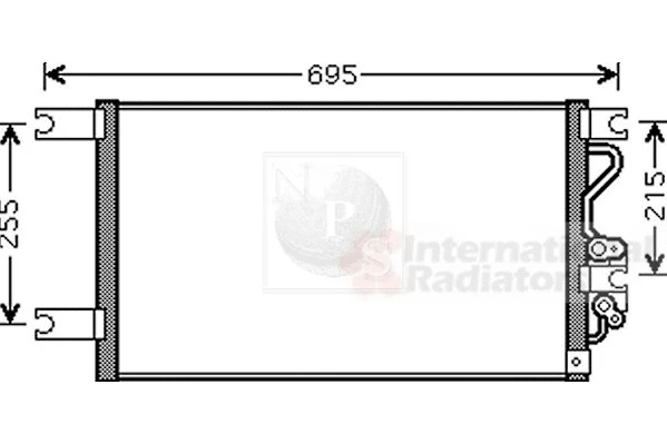 Radiador de aparelho de ar condicionado Mitsubishi Montero SPORT K8, K9