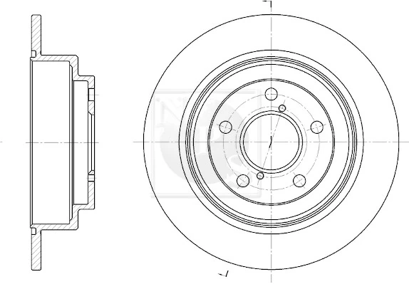 Disco do freio traseiro para Subaru Legacy IV B13